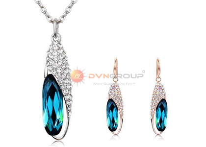 Two Tone Plated | CZ Studded Pendant Sets
